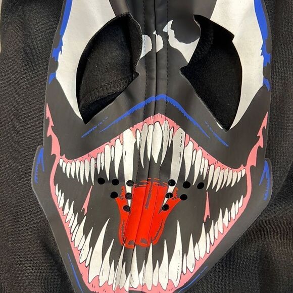 Marvel Venom Zip Up Hoodie - Black- NWT- Men Large - Picture 5 of 6